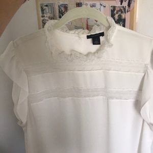 Lace detail blouse